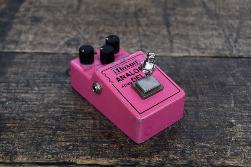 Maxon AD-80 Analog Delay 1980s - Pink