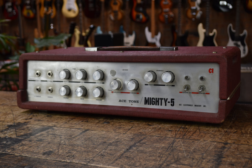 Ace Tone Mighty-5 25 Watt Valve Guitar Head 1970's