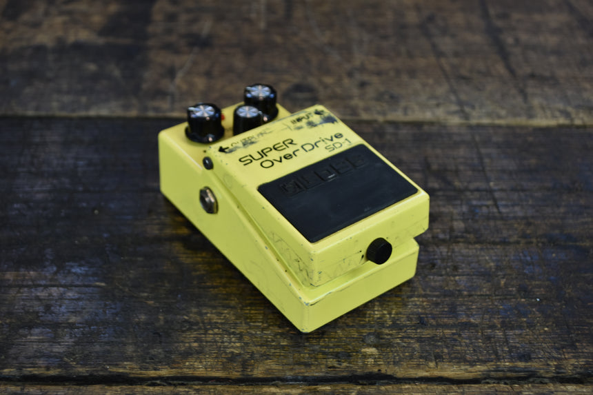 Boss SD-1 Super OverDrive (Silver Label) 1997 - Present - Yellow