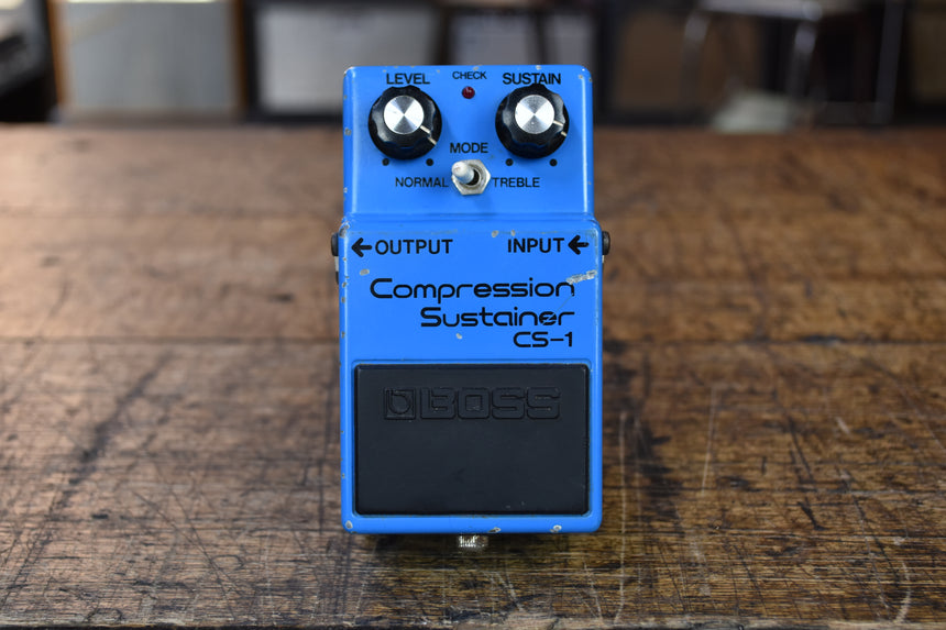 Boss CS-1 Compression Sustainer (Black Label) 1980 - Blue