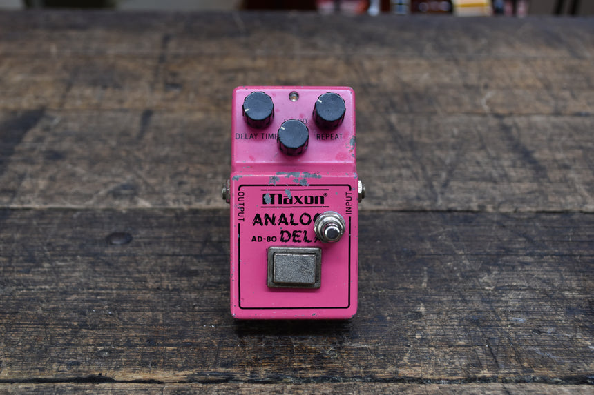 Maxon AD-80 Analog Delay 1980s - Pink