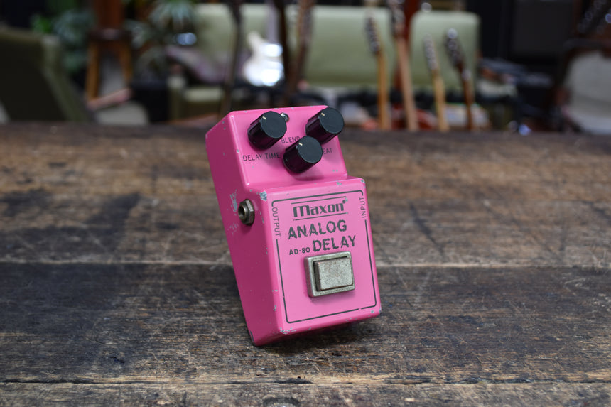 Maxon AD-80 Analog Delay 1990s - Pink