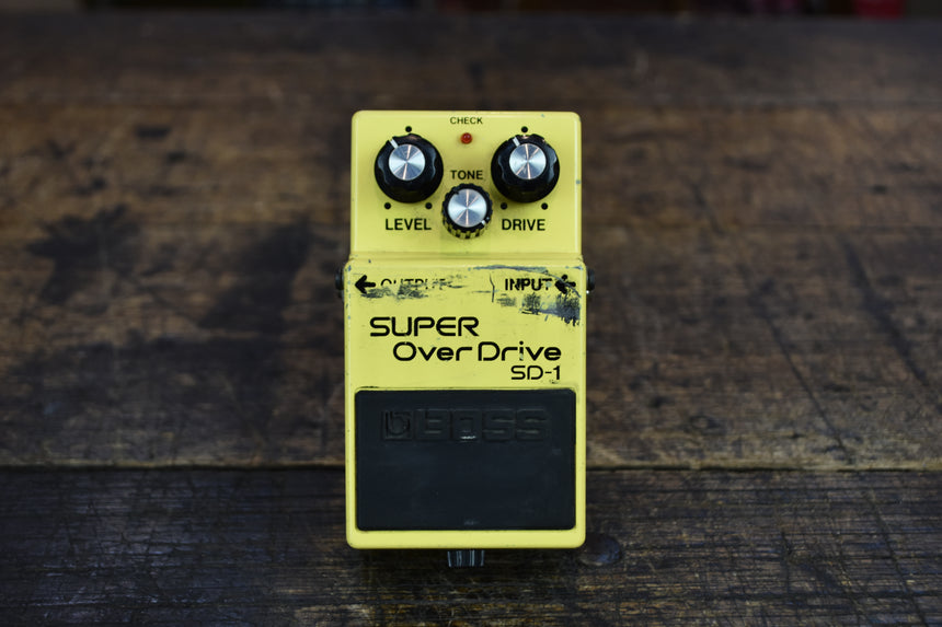 Boss SD-1 Super OverDrive (Silver Label) 1997 - Present - Yellow