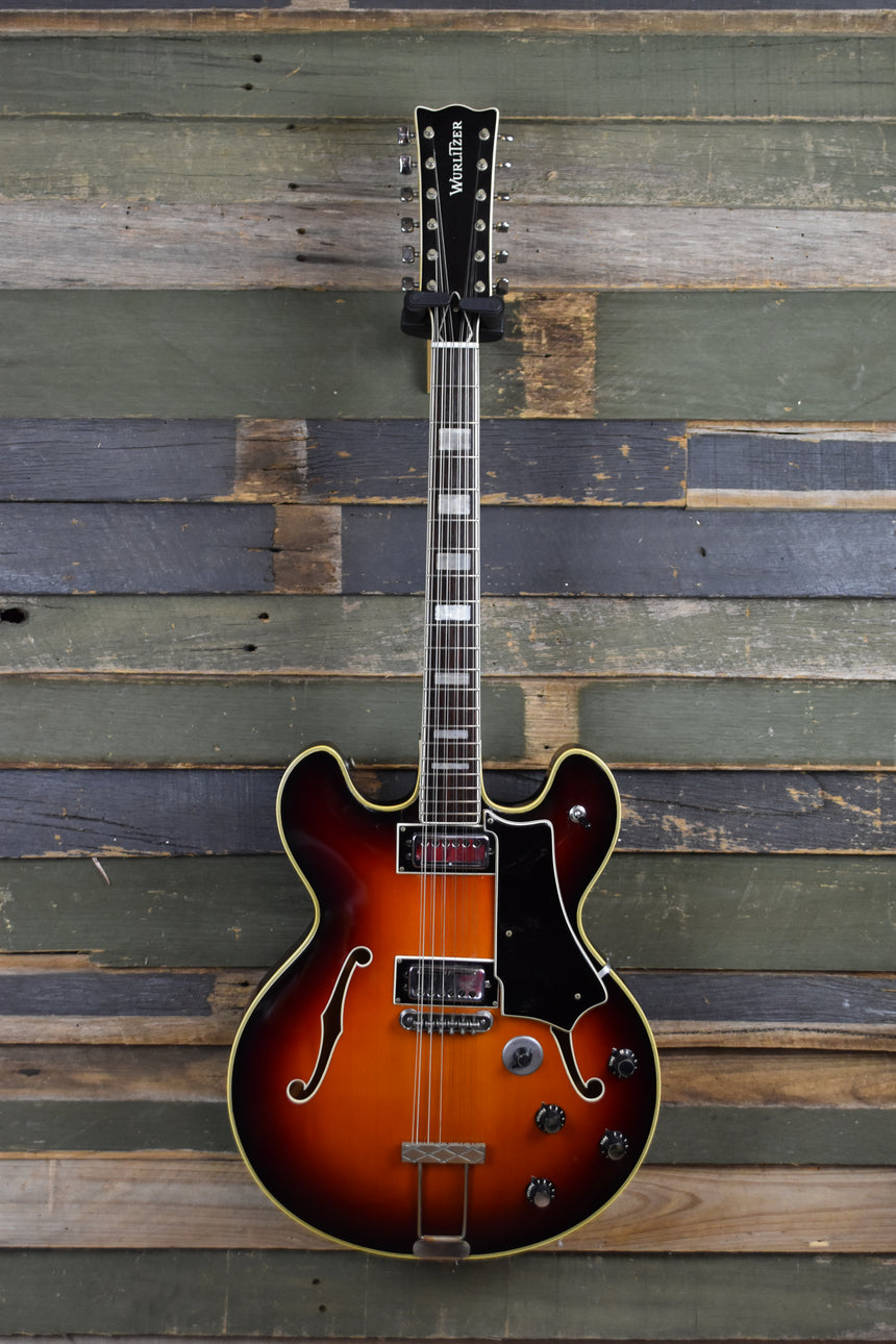 1969 Wurlitzer Hollowbody 12 String Electric Sunburst