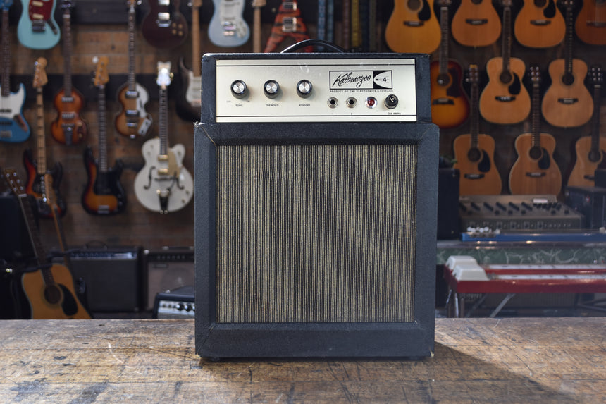 Kalamazoo Model 4 Solid State Amp 1960s - Black Tolex