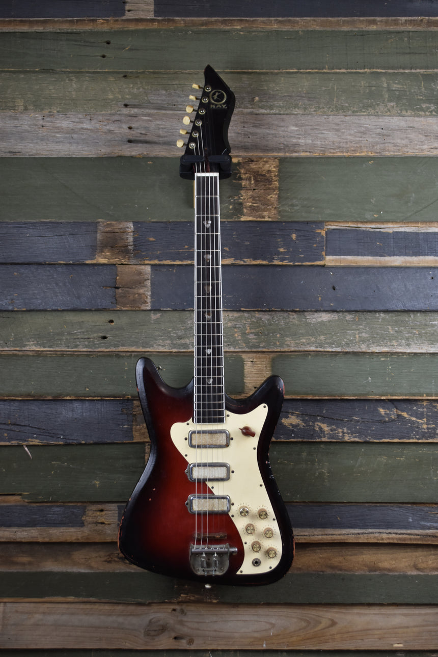 Kay Vanguard II Triple Pickup 1961 - 1966 - Redburst