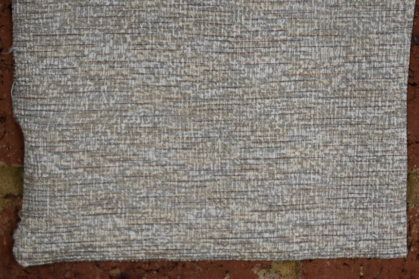 1960's White Silver Thread Brown Knit Tolex