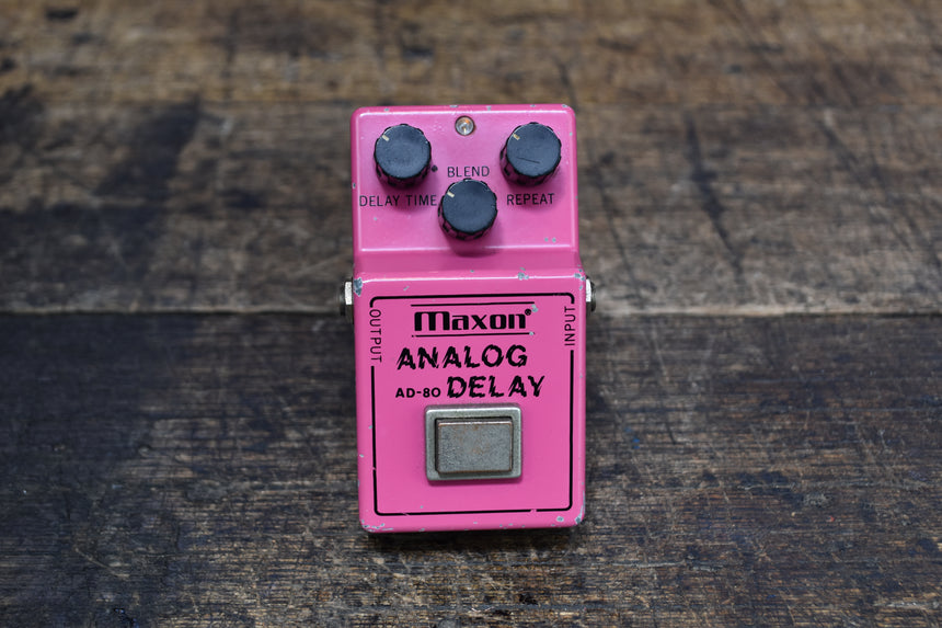 Maxon AD-80 Analog Delay 1990s - Pink