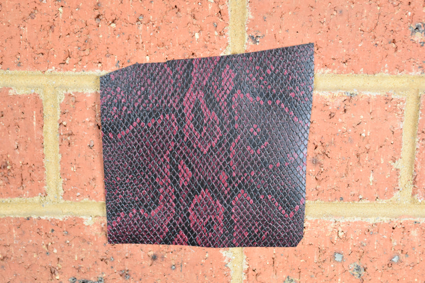 Snake Skin Tolex  - Burgundy